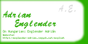 adrian englender business card